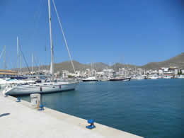 pollensa boats in bay